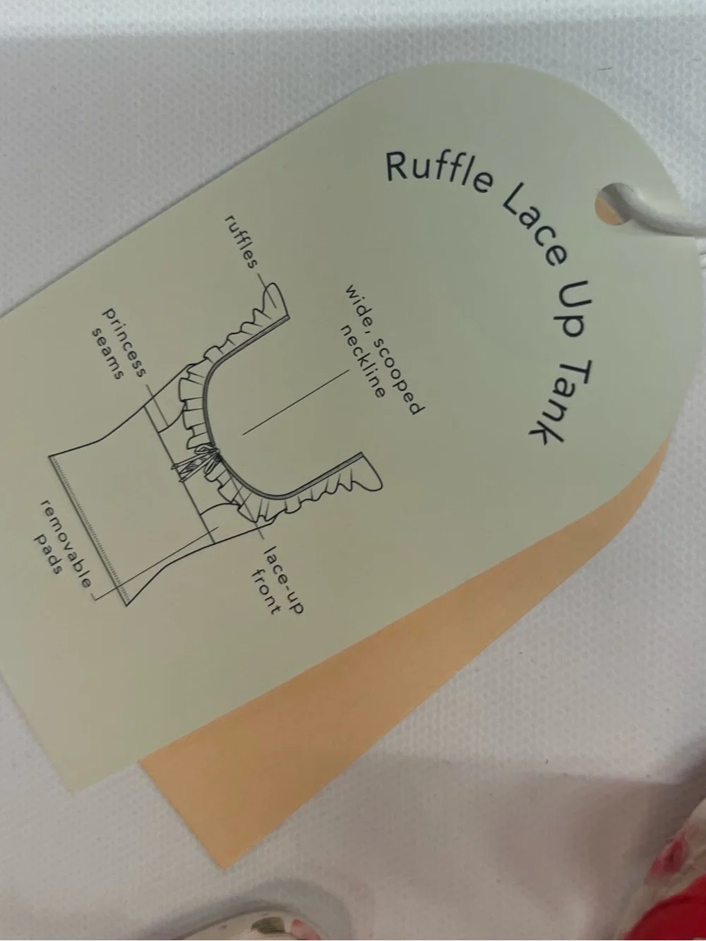 Blogilates Ruffle Lace-Up Tank - Picture 2 of 5